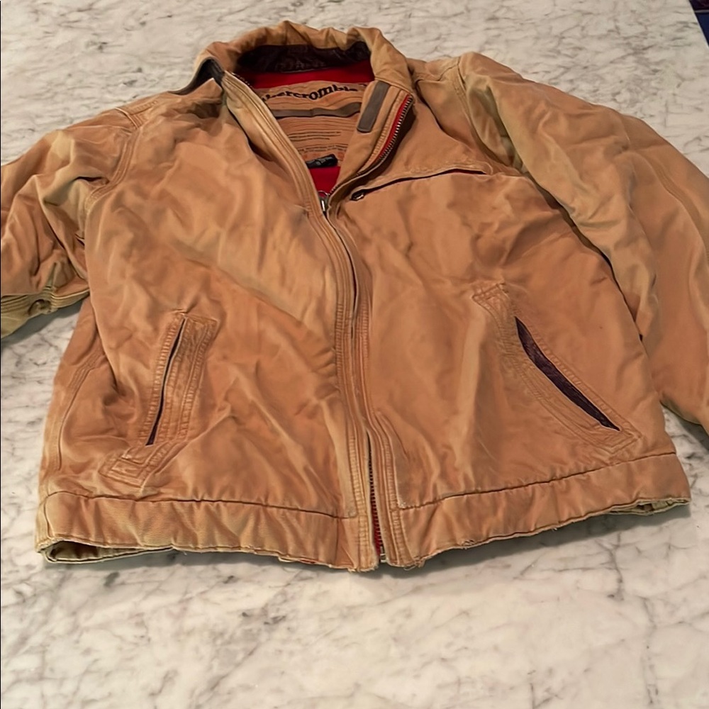 Abercrombie Kids XL Tan-Brown Field Jacket